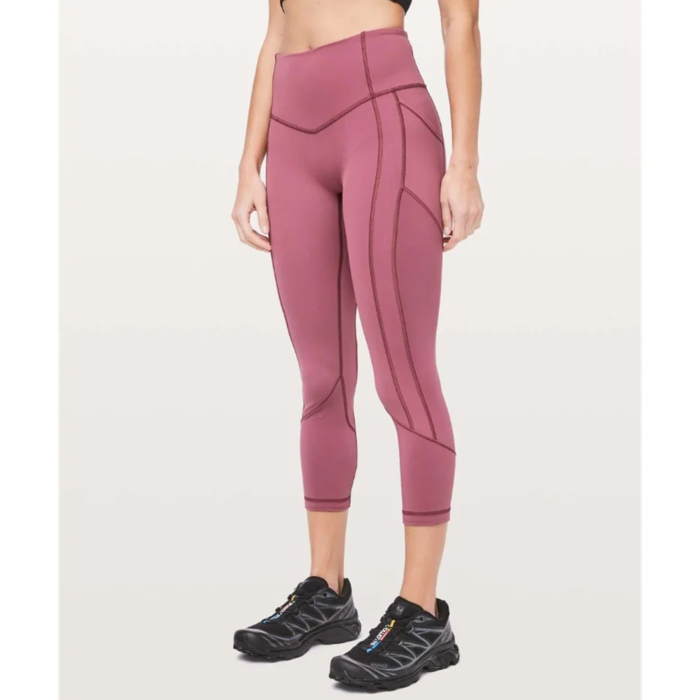 🦄Lululemon All The Right Places Crop II 23" | Misty Merlot - Picture 3 of 10